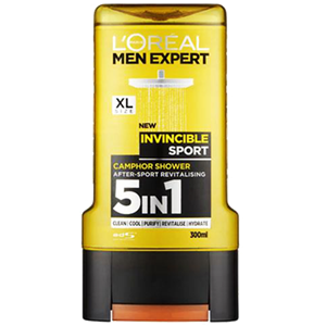 ژل دوش حمام لورال من اکسپرت مدل Invincible Sport 300ml