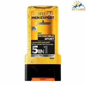 ژل دوش حمام لورال من اکسپرت مدل Invincible Sport 300ml