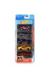 هات ویلز ست ماشین فلزی 5 تکه اسباب بازی Hw Flames Hotwheels 5-Piece Diecast Car Set دارای مجوز دای کست پکیج