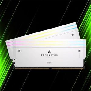 رم کورسیر DOMINATOR TITANIUM WH RGB 64GB 32GBx2 6600Mhz CL32 DDR5