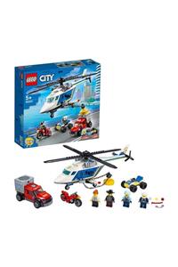 لگو City Police Helicopter Chase 60243 - ست ساختمان خلاقانه اسباب بازی برای بچه هایی که عاشق وسایل نقلیه هستند 