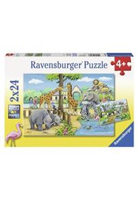راونزبرگر پازل کودکان 2x24 Piece Zoo 078066 RAV078066 