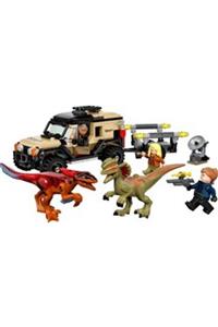 لگو ® Jurassic World Pyroraptor and Dilophosaurus Transport 76951 - Toy Building Set (254 Pieces) 