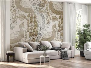 کاغذ دیواری لاکچری طاووس M10210600
