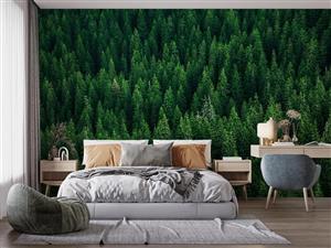 کاغذ دیواری طرح طبیعت سبز M10113800