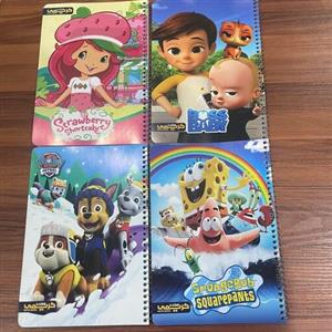 دفتر خط دار 50 برگ سیمی برگه حاشیه دار