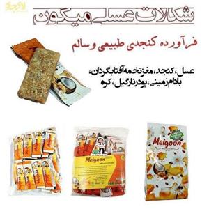 شکلات عسلی میگون  فراورده کنجدی طبیعی و سالم 250گرمی