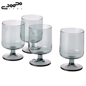 جام شیشه ای پایه دار ایکیا مدل IKEA OMBONAD