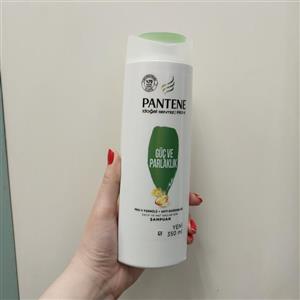 شامپو پنتن مناسب موهای شکننده و کدر سبز 350 میل Pantene smooth & silky Shampoo 
