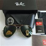 عینک آفتابی ریبن خلبانی RayBan مدل 3026 شیشه سبز فریم طلایی کد 787