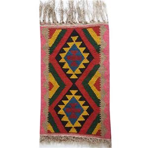 گلیم دستبافت جفت پشم یک متری کد 814