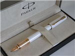قلم پارکر مدل اینجنیتی (لاک صدفی گیره طلا) – PARKER INGENUITY (Slim Pearl)