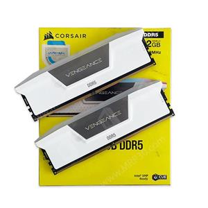 رم کامپیوتر پک 32 گیگ رم کورسیر CORSAIR VENGEANCE RGB 32GB (16Gx2) DDR5 5200MHZ استوک