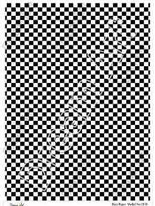 دکوپاژ برنجی دریم آرت کد 1530 طرح شطرنجی 