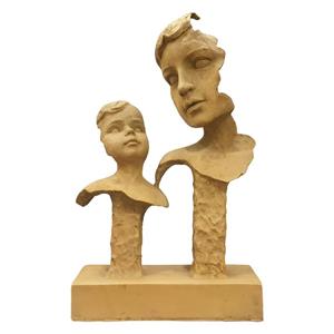 مجسمه طرح خاکی مدل مادر و فرزند 