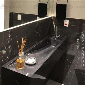 روشویی سنگی مدرن زرین نیک کد SM003 طول 110 سانتی متر