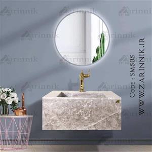 روشویی سنگی مدرن زرین نیک کد SM505 طول 70 سانتی متر