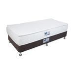 تخت خواب یک نفره آسایش باکس مدل AKA156 به همراه تشک طبی فنری یک طرف پد سایز 200 × 120 سانتی متر کاتن مدل 103146