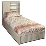 تخت خواب یک نفره مدل ویونا آنتیک کاج سایز 90×200 سانتی متر کاتن مدل 103362