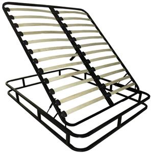 کفی تختخواب دو نفره مدل چوبی نرده ای IRN100 سایز 160x200 سانتیمتر کاتن مدل 103455