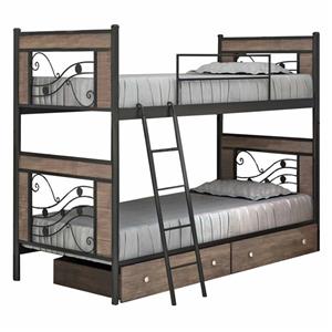 تخت خواب دو طبقه کد SH03 سایز 90x200 سانتی متر کاتن مدل 102556