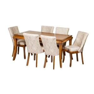 میزوصندلی ناهاری خوری شش نفری مدل p8976 کاتن مدل 101622