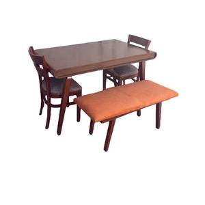 میز و صندلی ناهارخوری 4 نفره گالری چوب آشنایی مدل 809 کاتن مدل 101445