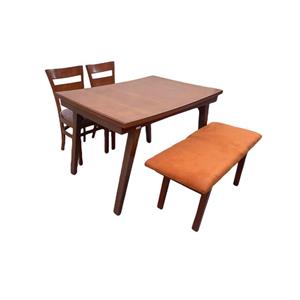 میز و صندلی ناهارخوری 4 نفره گالری چوب آشنایی مدل 787 کاتن مدل 101439