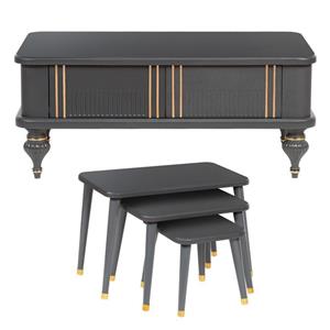 میز پذیرایی مدل Almas-T1 مجموعه 4 عددی کاتن مدل 100022