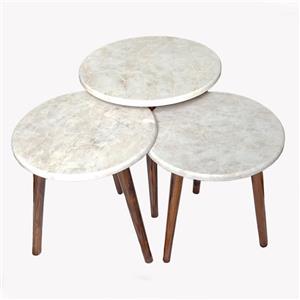 میز عسلی مدل WOT3502 مجموعه 3 عددی کاتن مدل 100311