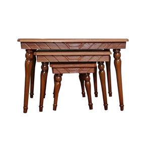 میز عسلی مدل نلسون کد 03 مجموعه 3 عددی کاتن مدل 2135