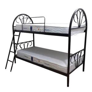 تخت خواب دو طبقه مدل طاووس سایز 200 × 90 سانتی متر کاتن مدل 1471