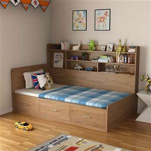 تخت خواب یک نفره مدل ویترین سایز 90×200 سانتی متر کاتن مدل 1581