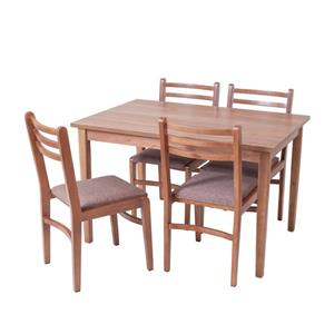 میز و صندلی ناهارخوری 4 نفره گنجینه مدل توسکا کاتن 1183 