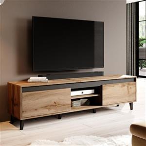 میز تلویزیون کاتن طرح گردویی مدل 544