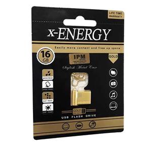 فلش مموری ایکس انرژی مدل USB2.0 Gold ظرفیت 16 گیگابایت x Energy Flash Memory 16GB 