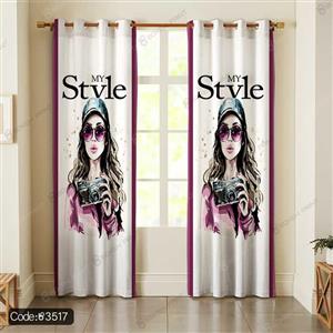 پرده طرح دخترانه فشن MY STYLE کد 3517 