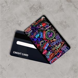استیکر کارت بانکی مدل فانتزی کد CAB318-K 