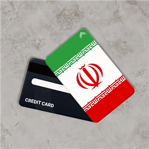 استیکر کارت بانکی مدل پرچم ایران کد CAB603-K 