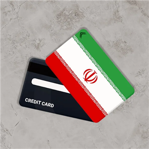 استیکر کارت بانکی مدل پرچم ایران کد CAB626-K 