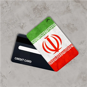 استیکر کارت بانکی مدل پرچم ایران کد CAB629-K 