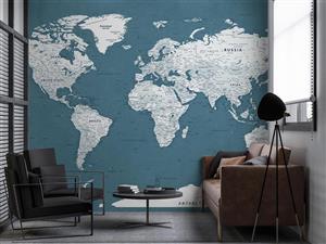 پوستر دیواری نقشه جهان M10261200