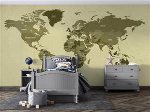 پوستر دیواری نقشه جهان M10246100