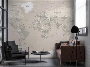 پوستر دیواری نقشه جهان M10242800