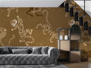کاغذ دیواری لاکچری ببر وحشی M10250500