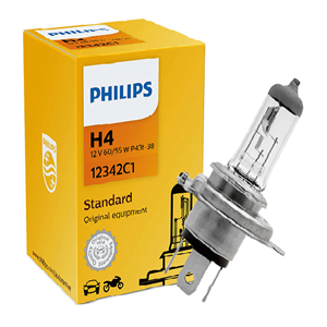 لامپ سه خار 12 ولت 60/5530 % افزایش نور سوپر PHILIPS H4