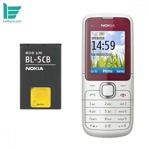 باتری موبایل نوکیا مدل BL 5CB ظرفیت 800 میلی امپر مناسب گوشی NOKIA C1 01 