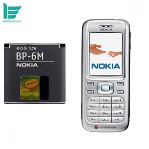 باتری موبایل نوکیا مدل BP-6M با ظرفیت 1100 میلی آمپر - مناسب گوشی موبایل NOKIA 6233