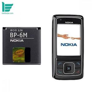 باتری موبایل نوکیا مدل BP-6M با ظرفیت 1100 میلی آمپر - مناسب گوشی موبایل Nokia 6288