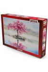 پازل نوا Nova 1000 Pieces Pink Cherry Blossom, Sakura Puzzle - 41017 / NOVA41017